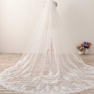 118” ivory cathedral vintage veil NEW
